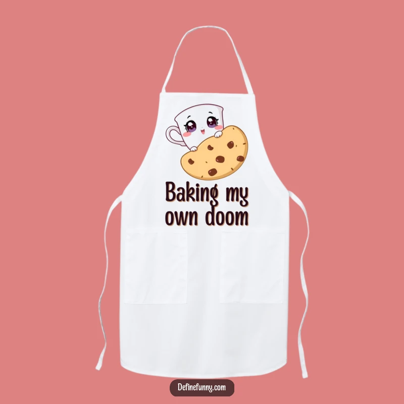 Funny Teacup Cookie Surprise Apron: Your Hilarious Baking Buddy