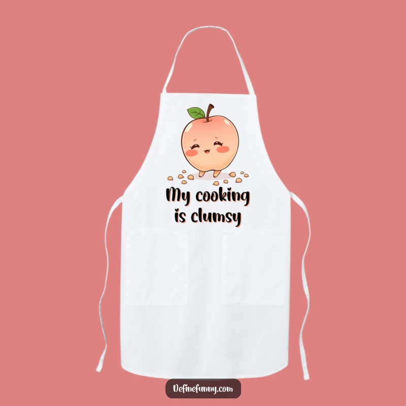 Funny Blushing Apple Apron: Cook with Cute Clumsiness