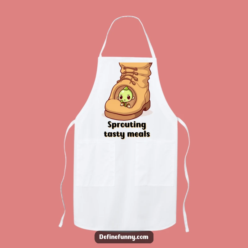 Funny Sprout Chef Apron - Grow Through Challenges with Determined Flair