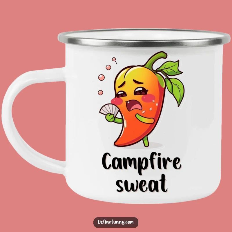 Adventure Ready Funny Chili Pepper Camping Mug - Spicy Outdoor Gift