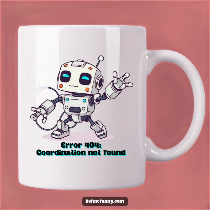 Funny Robot Wire Trip Mug: A Hilarious Gift for Tech Lovers and Clumsy Friends
