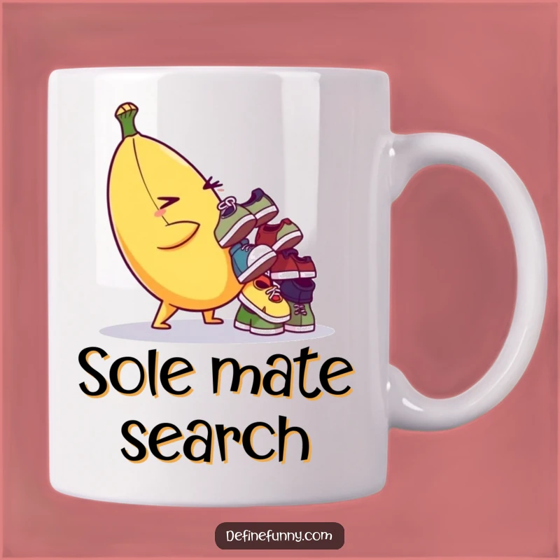 Funny Banana Balancing Shoes Mug - Hilarious Gift for Shoe Lovers