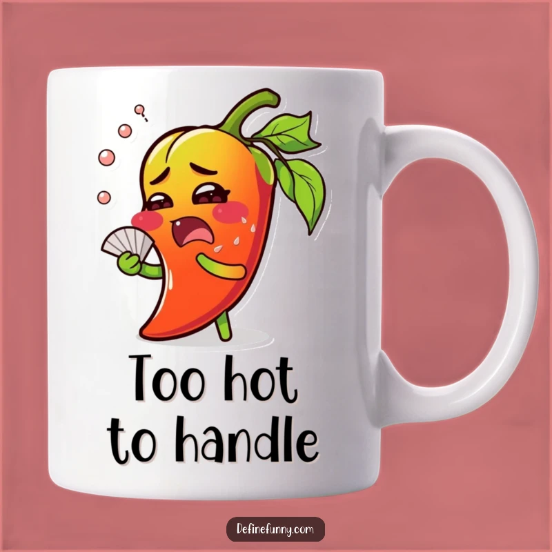 Funny Chili Pepper Hot Mug - Surprised Spicy Gift for Pepper Lovers