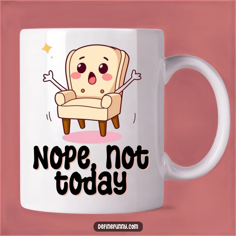 Funny Running Chair Mug: A Hilarious Escape Gift for Furniture Lovers