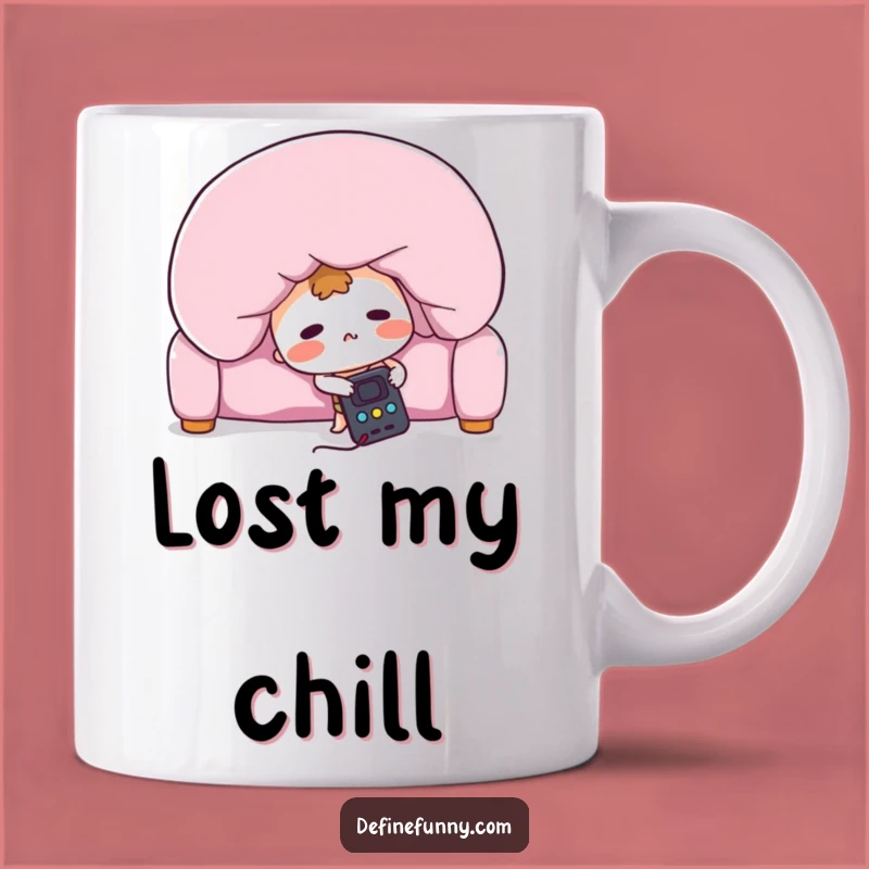 Funny Lost Remote Mug: Hilarious Search Gift for Couch Potatoes