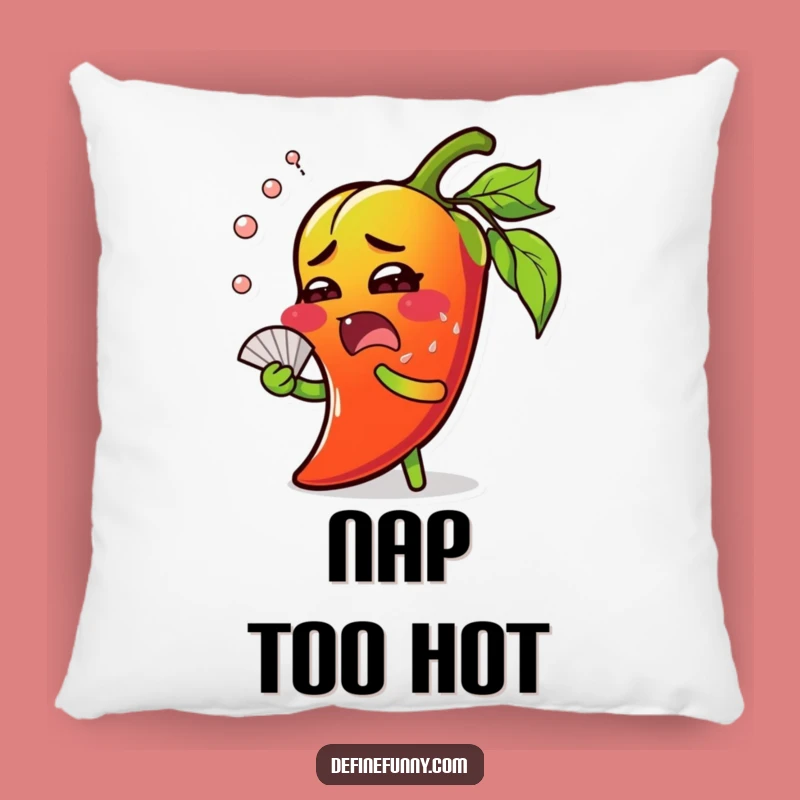 Comfy Funny Chili Pepper Hot Pillow - Surprised Decor, Perfect Gift