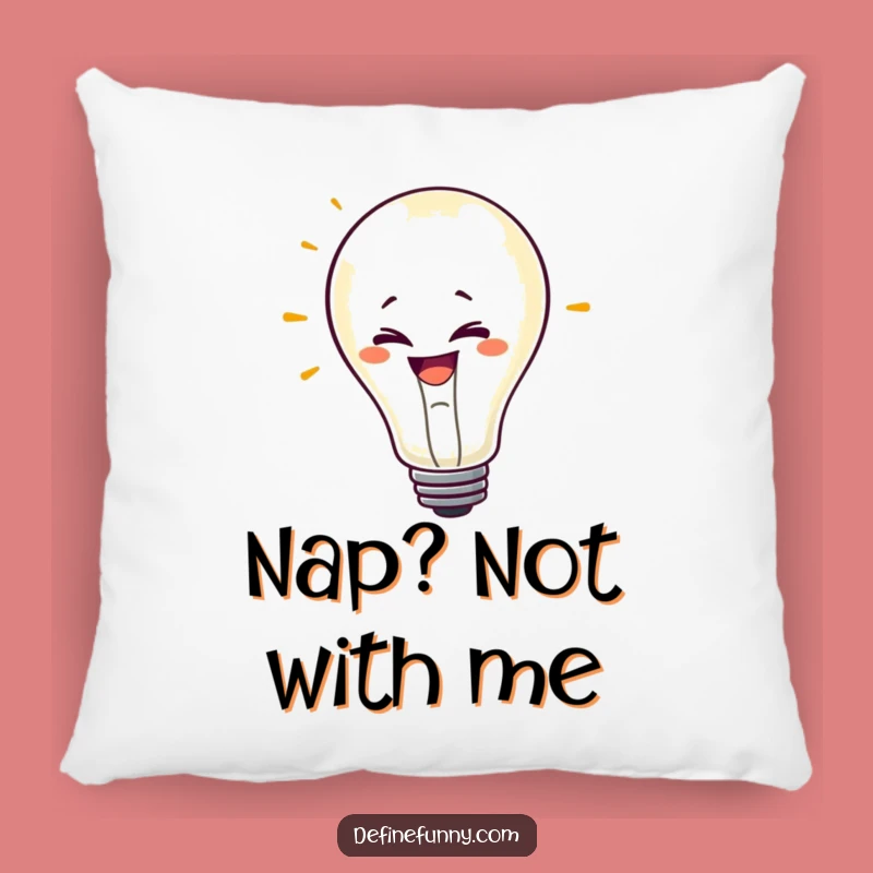 Funny Flickering Lightbulb Pillow: Cozy Comfort for Bright Ideas