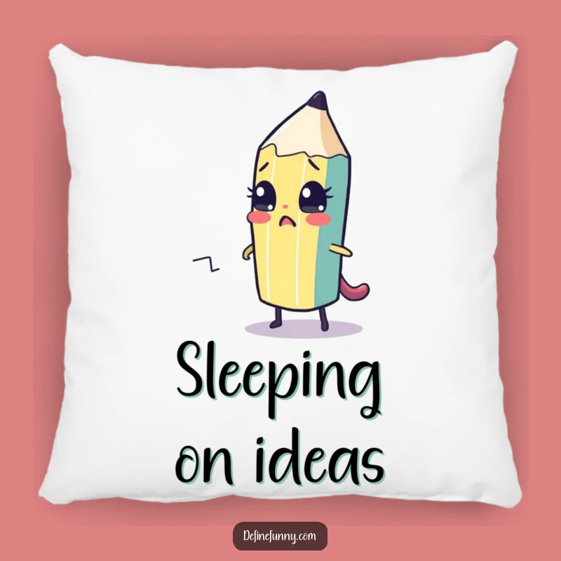 Funny Pencil Anxiety Pillow - Comfy & Creative Support