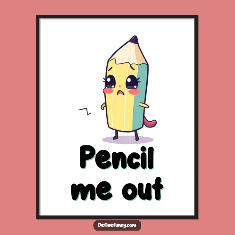 Funny Pencil Escape Plan Digital Art - Instant Creative Decor