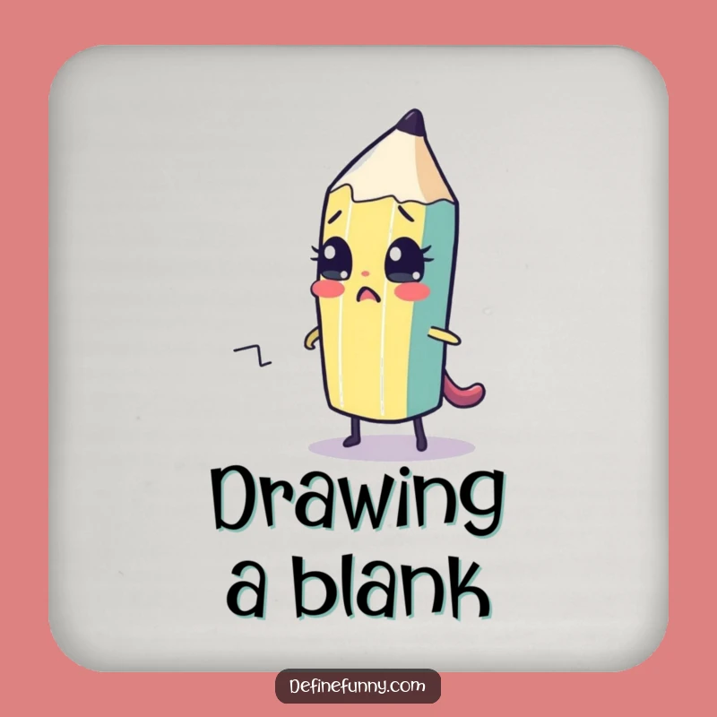 Funny Pencil Escape Coaster - Protect Surfaces Humorously