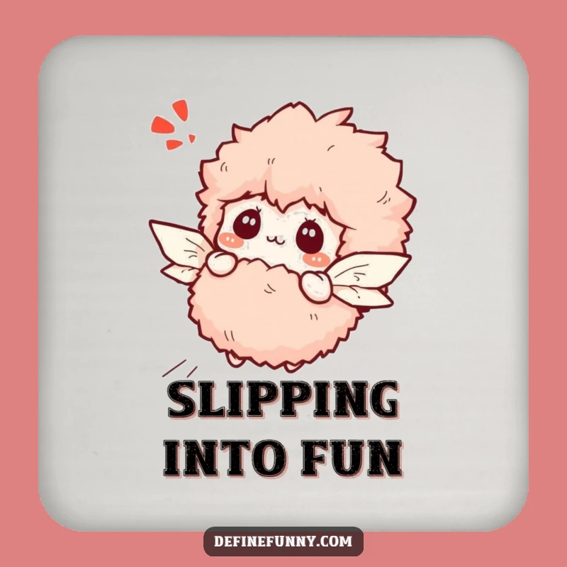 Funny Flying Slipper Coaster: Protect Surfaces with Whimsy