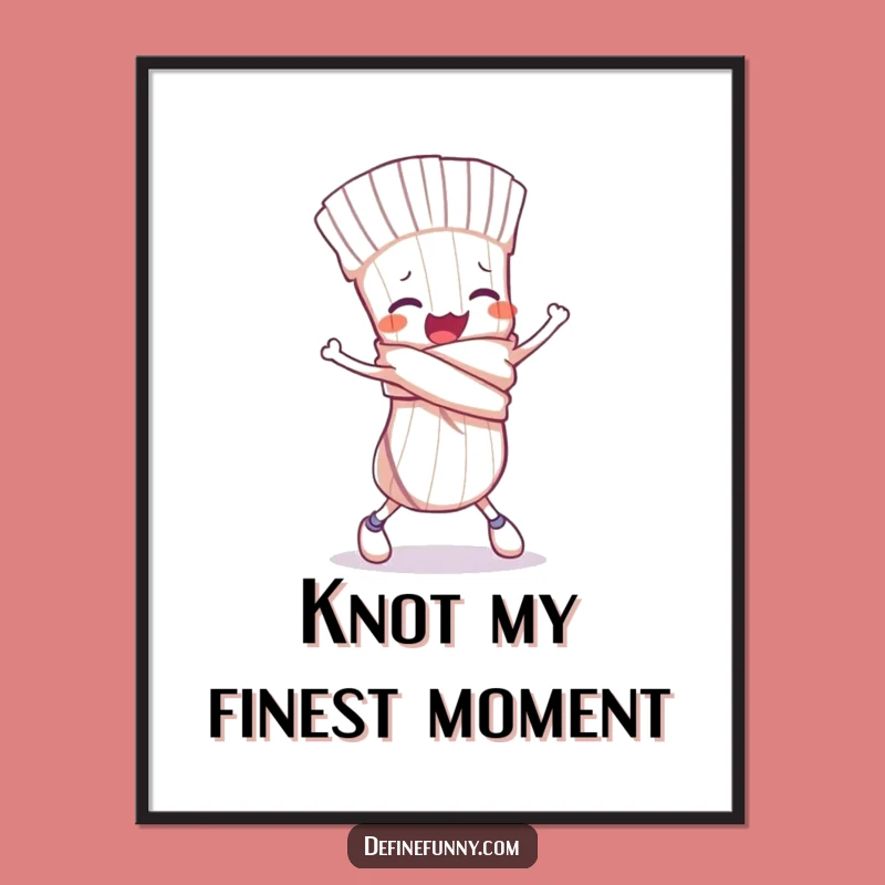 Funny Tripping Sock Poster: Hilarious Wall Art of a Sock's Slip
