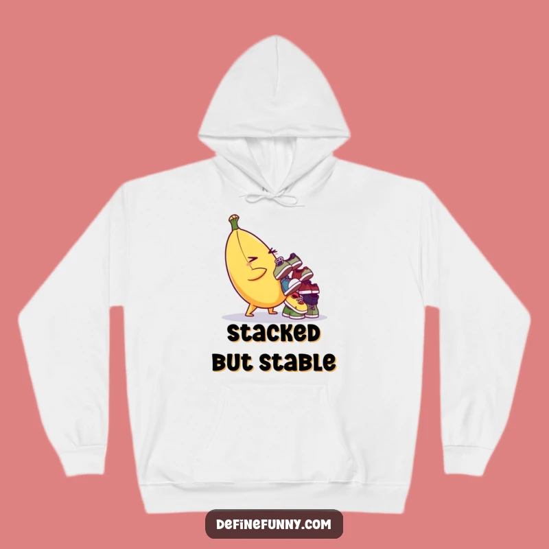 Funny Banana Shoe Chaos Hoodie - Cozy & Whimsical Wear