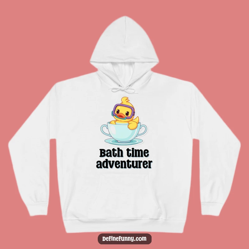 Funny Rubber Ducky Hoodie: Cozy Charm with a Snorkeler's Splash