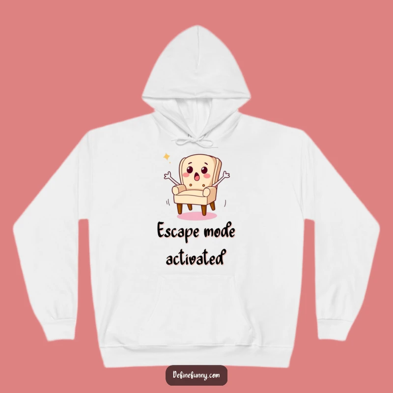 Funny Running Chair Hoodie: Cozy Comfort with a Hilarious Escape