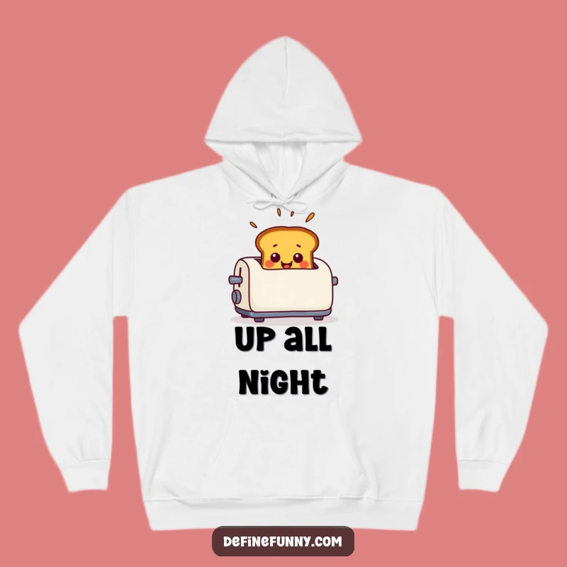 Funny Toast Surprise Hoodie - Smiling Pop-Up Sweatshirt, Cozy Breakfast Gift