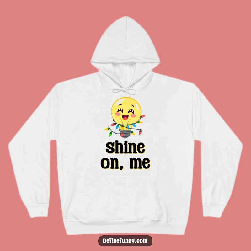 Funny Festive Lightbulb Hoodie - Cozy, Illuminating Gift