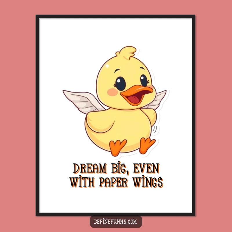 Free Printable Wall Art: Funny Flying Rubber Duck Downloadable Art!