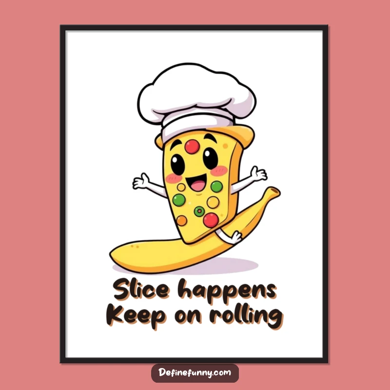 Funny Free Printable Wall Art - Pizza Chef Slips! Hilarious Downloadable Decor for Kitchen