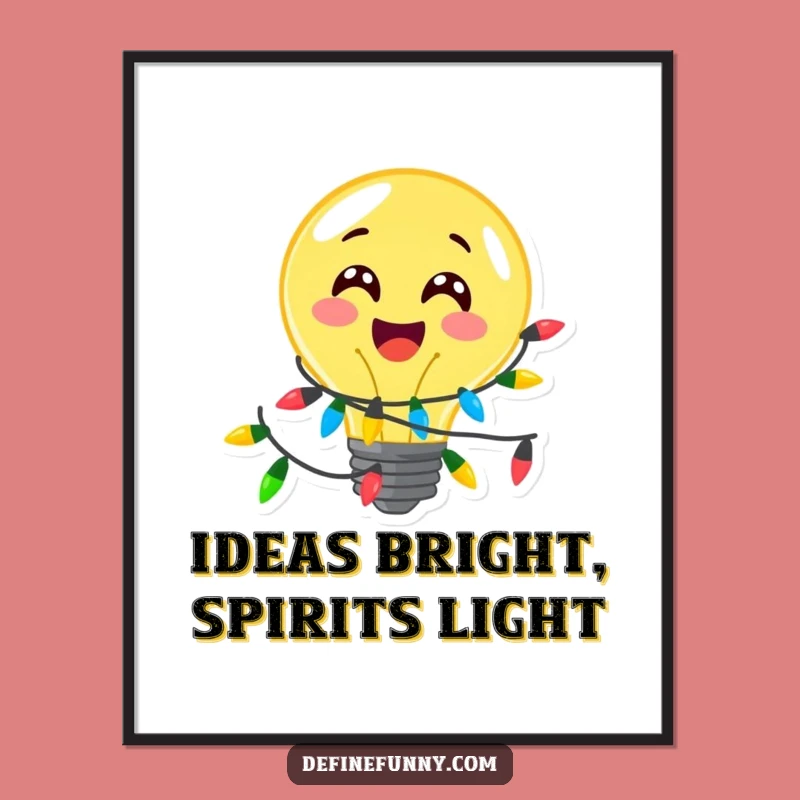 Free Printable Wall Art: Bright Lightbulb Downloadable Art!