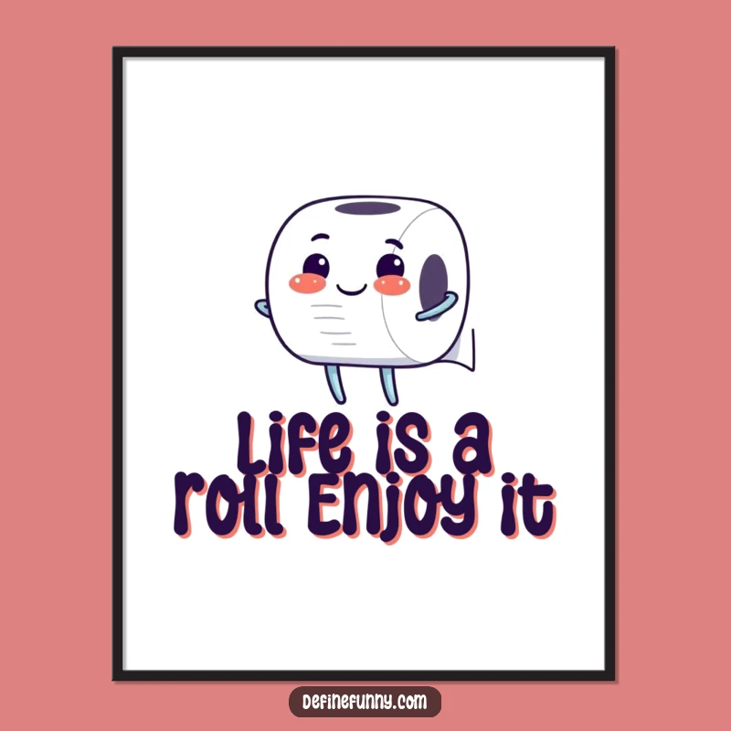 Free Printable Wall Art: Toilet Paper's Glee, Downloadable Humorous Decor