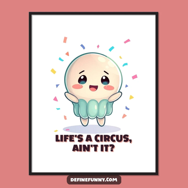 Free Printable Wall Art: Funny Jelly Piano Drop Cartoon Downloadable Decor