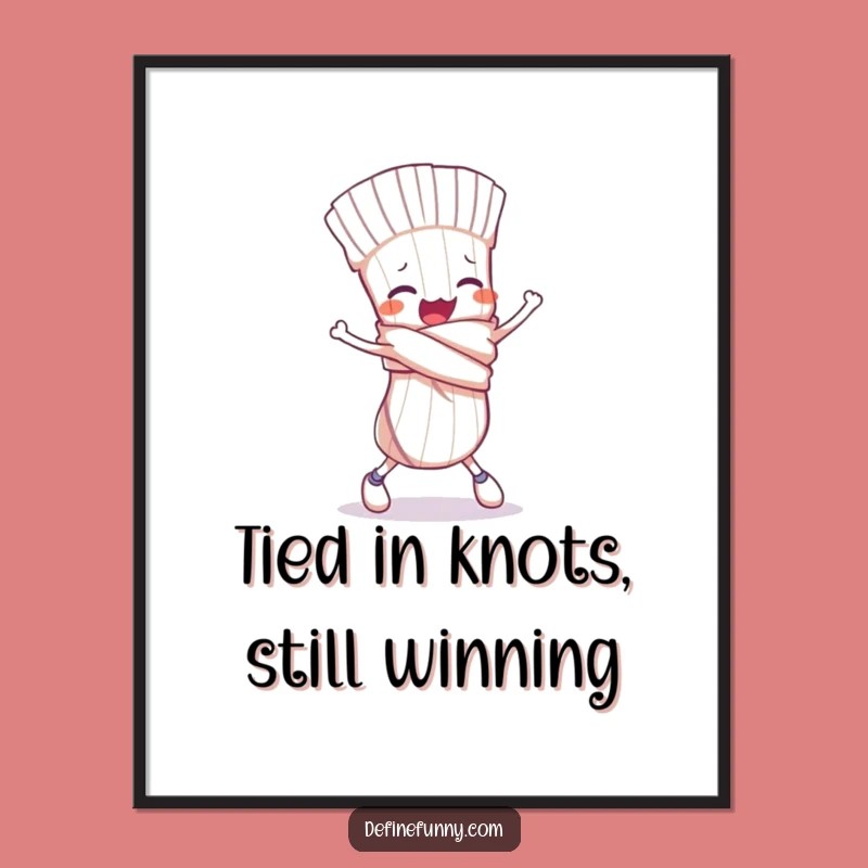 Funny Free Printable Wall Art: Clumsy Tripping Sock, Quirky Downloadable Decor