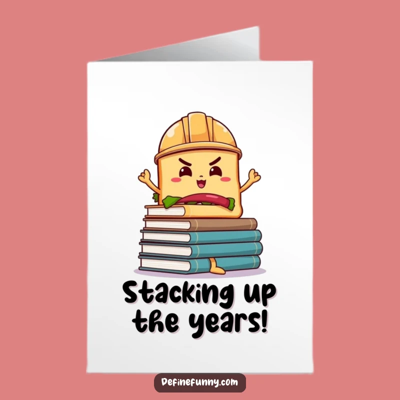 Free Printable Birthday Card: Determined Sandwich - Wobbly Books - Downloadable Gift