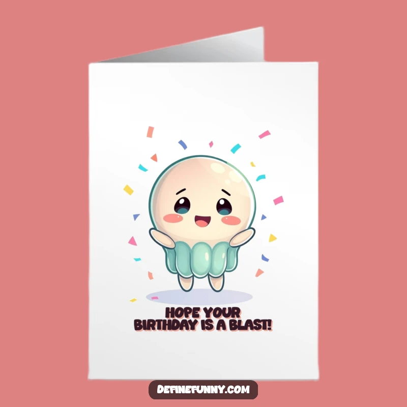 Free Printable Birthday Card: Funny Jelly Piano Drop Downloadable Greeting