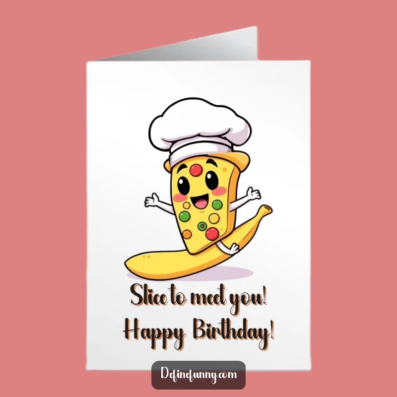 Funny Free Printable Pizza Chef Birthday Card - Hilarious Downloadable Greeting for a Slippery Celebration