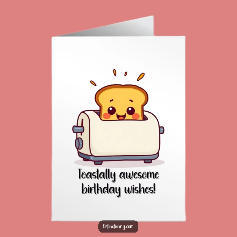 Free Printable Birthday Card: Surprised Toast - Funny Breakfast Downloadable Gift