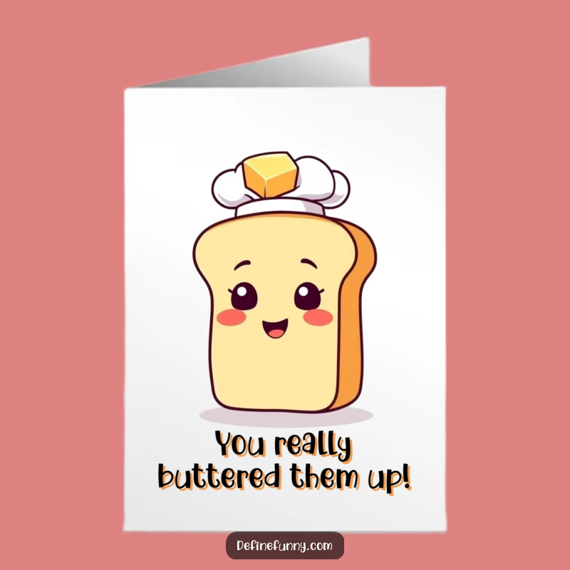 Free Printable Congrats Card: Funny Bread Loaf Chef Slip, Downloadable