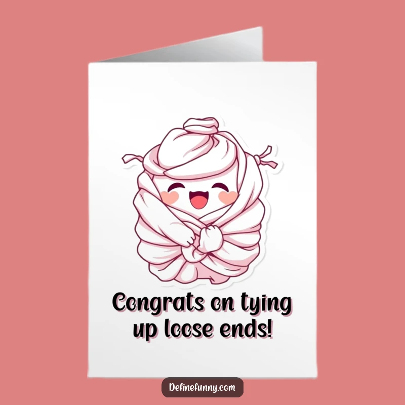 Free Printable Congrats Card: Laundry Pile's Knots Celebrate Your Success