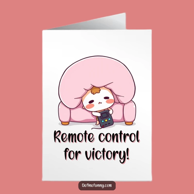 Free Printable Congrats Card: Remote Finds Success, Funny Downloadable Celebration