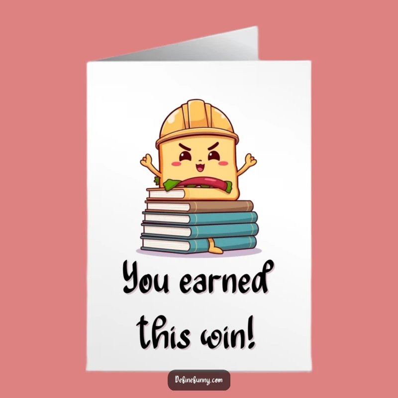 Free Printable Congrats Card: Sandwich Triumphs! - Downloadable Ambitious Gift