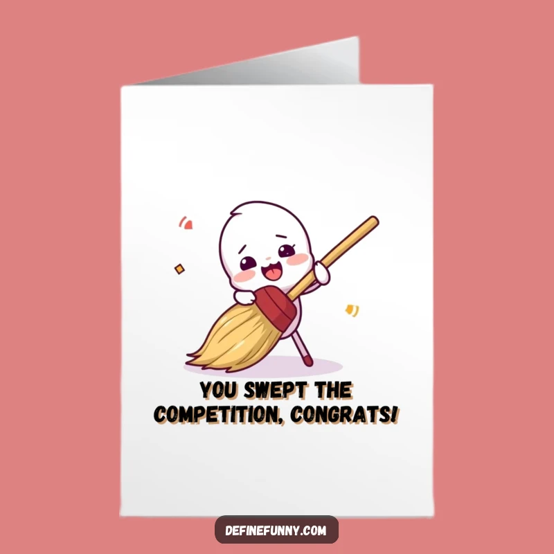 Free Printable Congrats Card: Broom's Tripping Success!