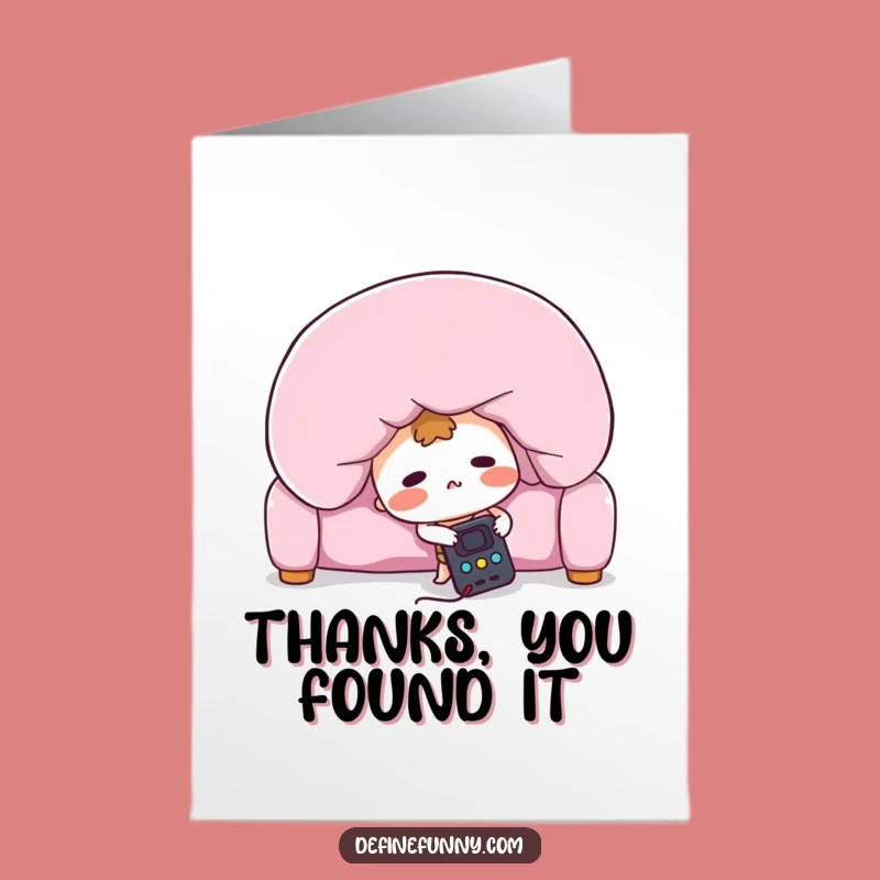 Free Printable Thank You Card: Remote Thanks You, Funny Downloadable Gratitude