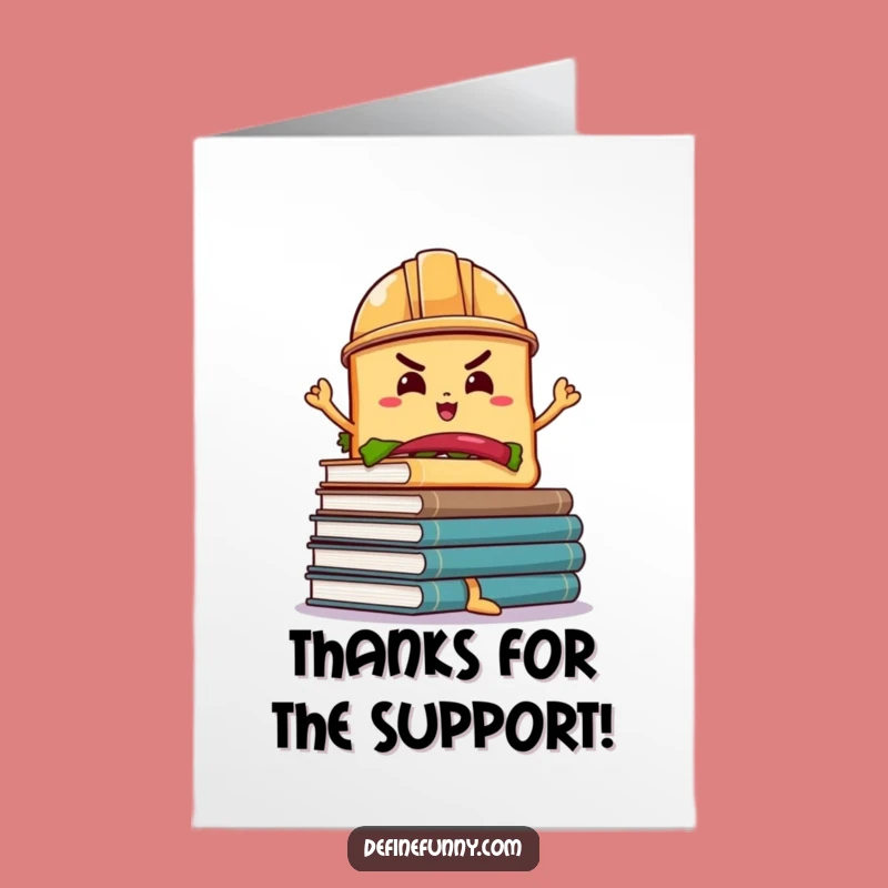 Free Printable Thank You Card: Sandwich Effort - Downloadable Funny Gift