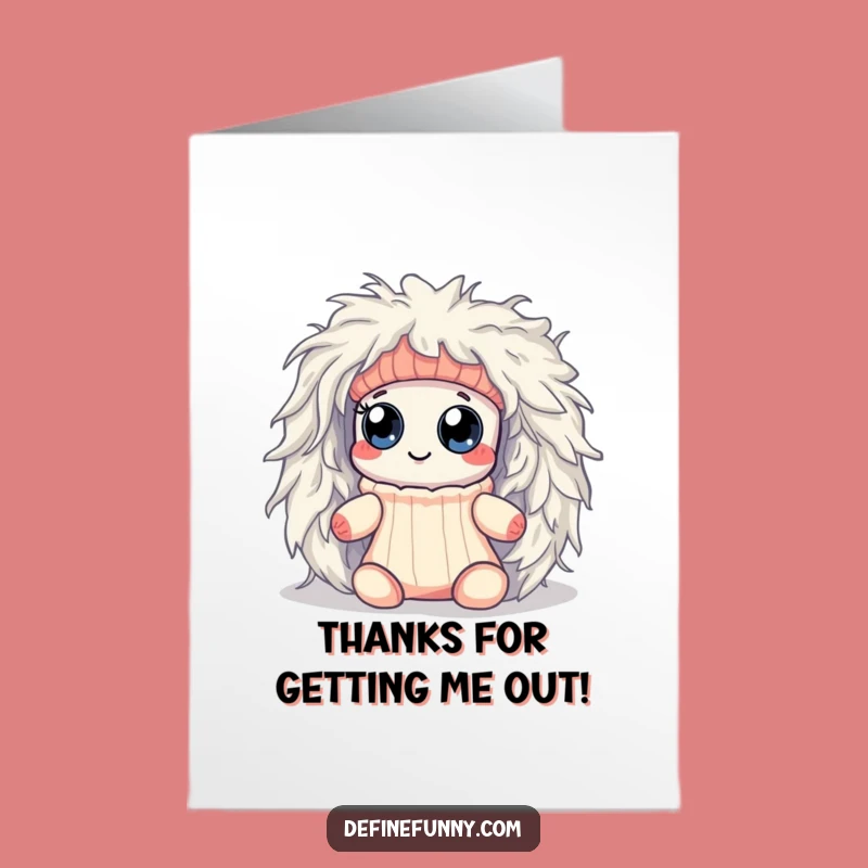 Free Printable Thank You Card: Sock’s Linty Escape, Funny Downloadable Gift