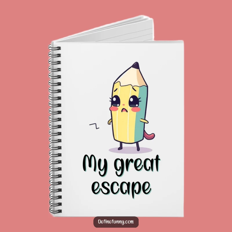 Funny Pencil Strategist Notebook - Plan Your Great Escape!