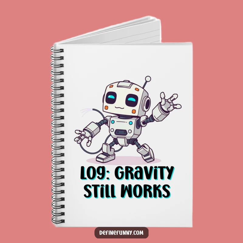 Funny Robot Wire Trip Notebook: Jot Down Ideas with Hilarious Mechanical Mishaps