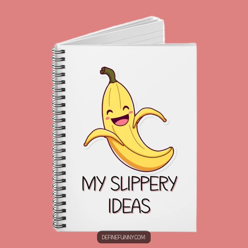 Funny Banana Peel Slip Notebook: Comedic Flair Journal, Creative Gift