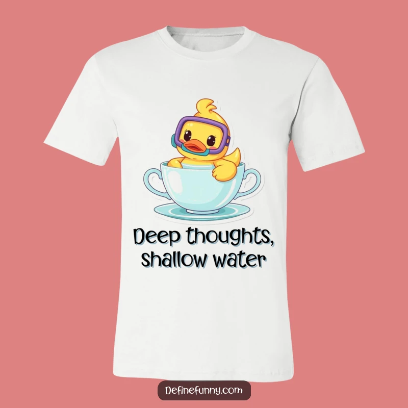 Funny Rubber Ducky Snorkel T-Shirt: Whimsical Swimwear for Laugh Lovers