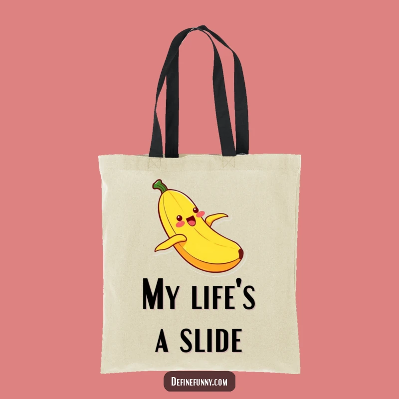 Funny Kawaii Banana Sliding Tote Bag: Carry Your Joyful Essentials with Fun