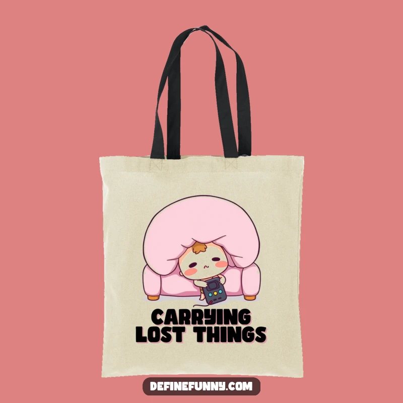 Funny Lost Remote Tote Bag: Carry Your Essentials (and Your Search Party)